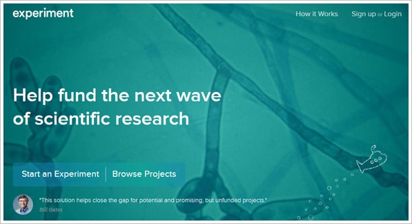 Experiment – help fund the next wave of scientific research