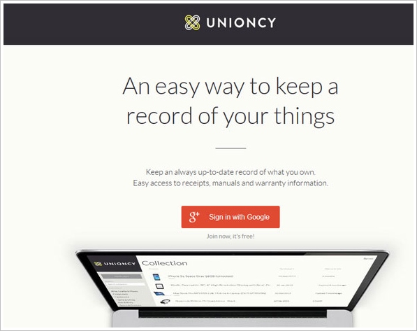 Unioncy – do you have a problem losing your product receipts and manuals?