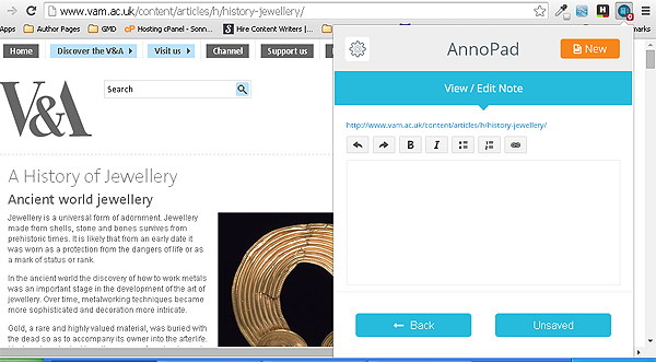 AnnoPad for Chrome – annotate webpages like a pro [Freeware]