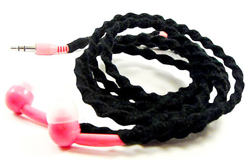 We’re Solid Wrapped Earbuds – hand wrapped custom earphones keep those cords tangle free and fun