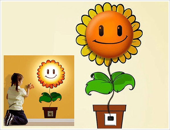 Happy Sunflower Wall Lamp – don’t just light up your room, brighten it up as well