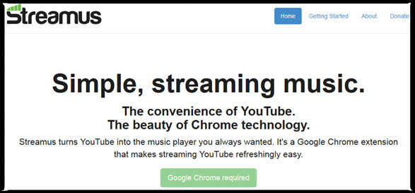 Streamus – search and stream songs from YouTube in Chrome [Freeware]