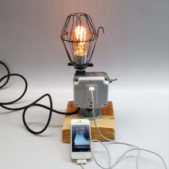 Industrial Light Cell Phone Dock Charger – the mad ugly grad school art project of charge stations