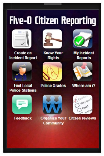 Five-0 Police Rating App – free app lets citizens track and rate police encounters [Freeware]