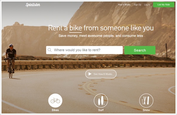 Spinlister – free app service turns your neglected bike into rental cash