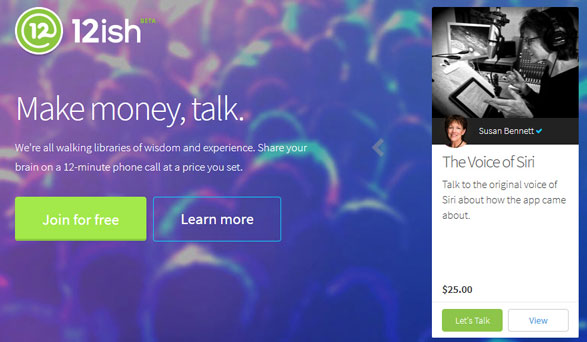 12ish – earn money for telling people what you know