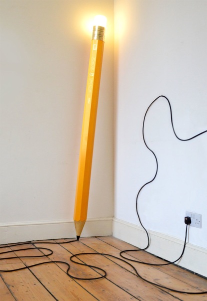 HB Lamp – huge pencil lamp is perfect for those huge bright ideas