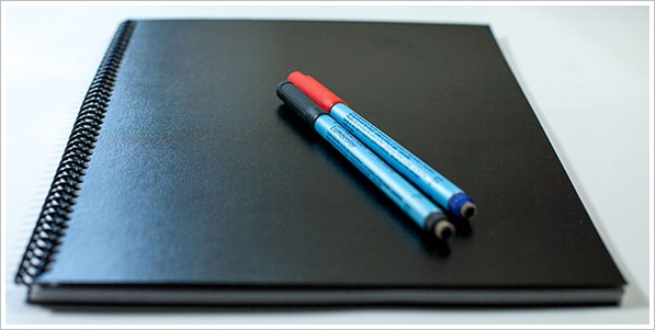 LetterForms Dry Erase Notebook – the cool paperless notebook you can use again and again