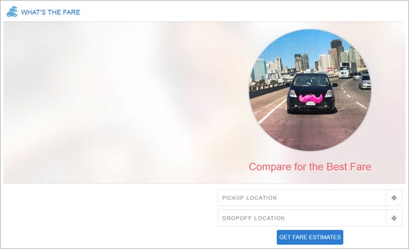 What’s The Fare? – new free online service lets you compare fares between Uber, Lyft and a taxi cab in an instant