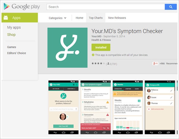 Your MD’s Symptom Checker – the doctor in your pocket [Freeware]