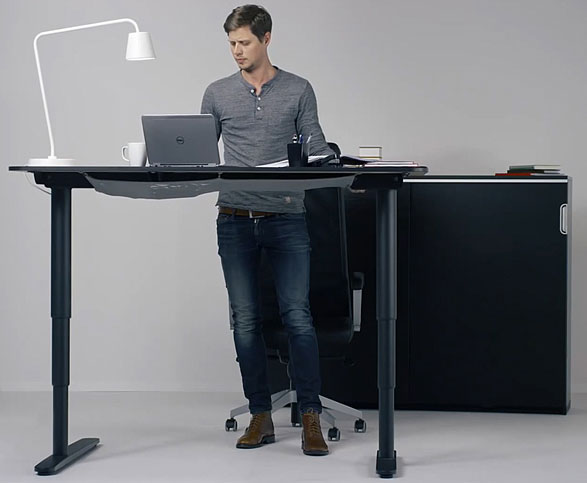 IKEA BEKANT Sit/Stand Desk – up or down, it’s your choice