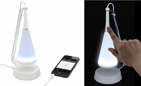 Clione Mini Speaker USB Lamp – touch sensitive mood music and lighting in one device