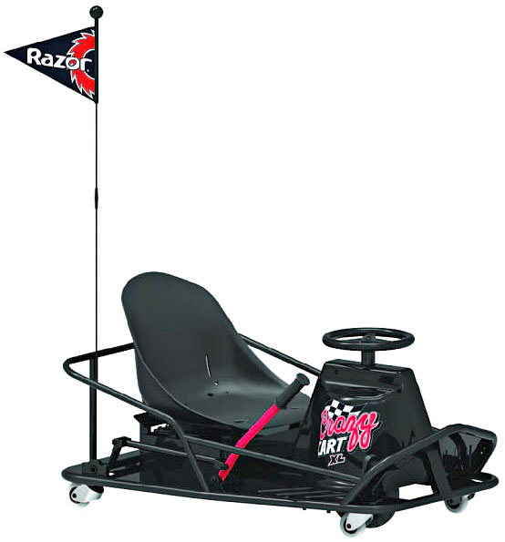 Razor Crazy Cart XL – the ultimate electric drifting cart now gets a fun adult upgrade…whee..!