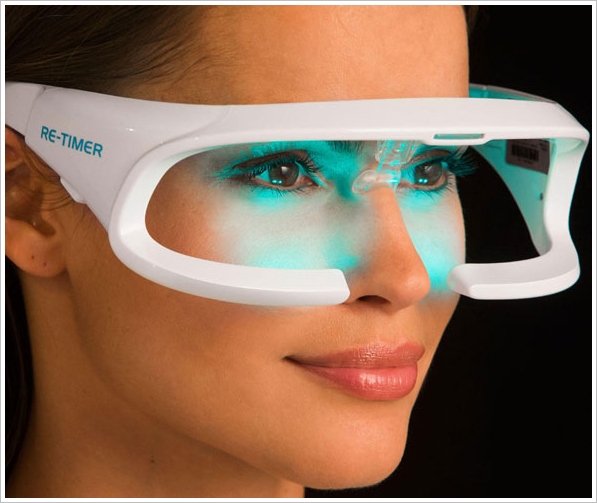 Re-Timer Light Therapy Glasses – new LED glasses reduce jet lag and winter blues after just 30 minutes use a day