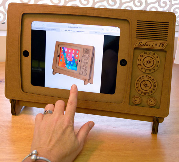 Safari TV iPad Stand – turn your iPad into beautifully recycled retro