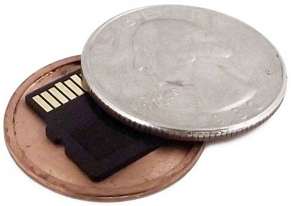 Micro SD Card Covert Coin – this spy coin makes it super easy to steal a library