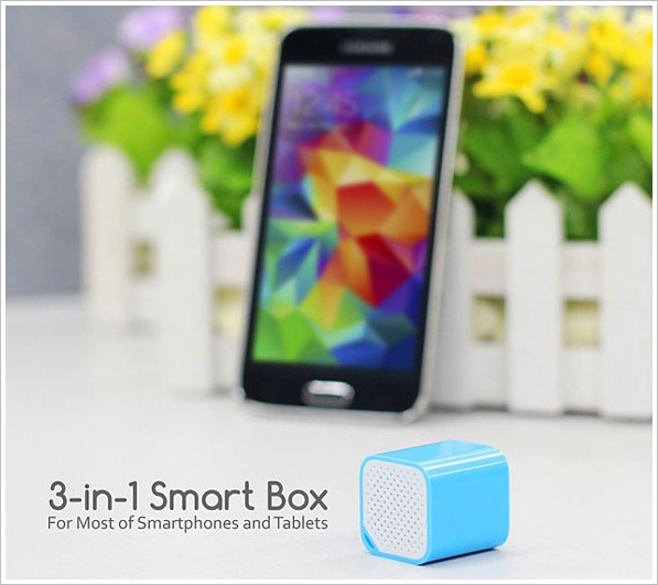 3 in 1 Smart Box – speaker, shutter and alarm all in one gadget for your phone