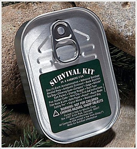 Whistle Creek Sardine Can Survival Kit – the lifesaver in a tin
