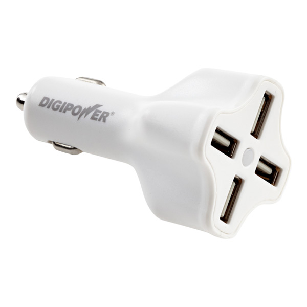 4 port usb car charger alone