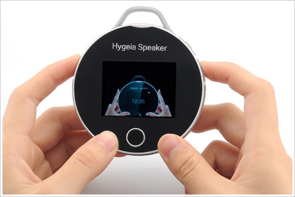 Hygeia Portable Heart Monitor and Bluetooth Speaker – check your health while you boogie on down