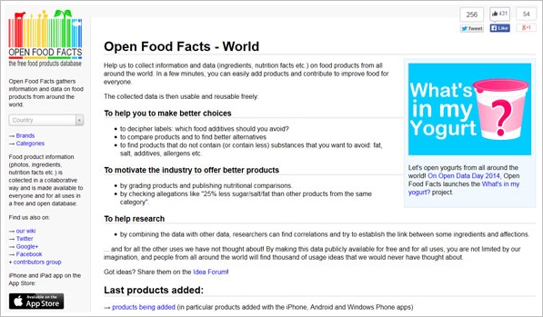 Open Food Facts – cool free crowdsourced food database helps us all stay healthy