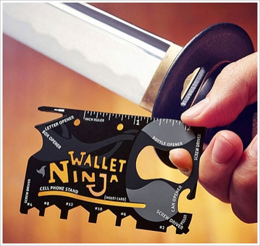 Wallet Ninja – 18 in 1 tool for your pocket is rather impressive