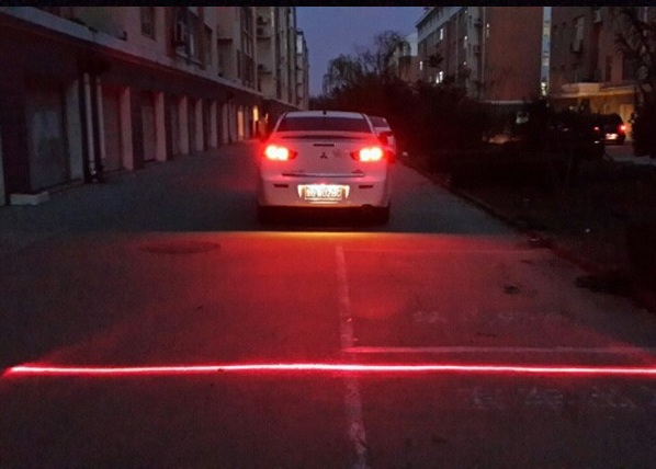 Anti Collision Rear-End Car Laser in use