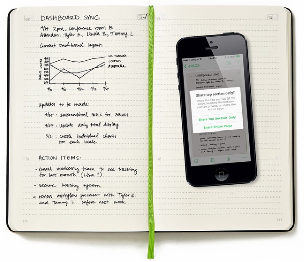 Moleskine Evernote Smart Notebook – transfer your notes from long form to digital effortlessly