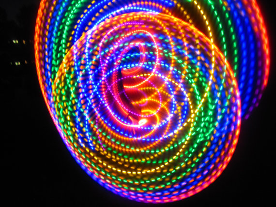 Strobing LED Hula Hoop – watch the light show as you hula hoop