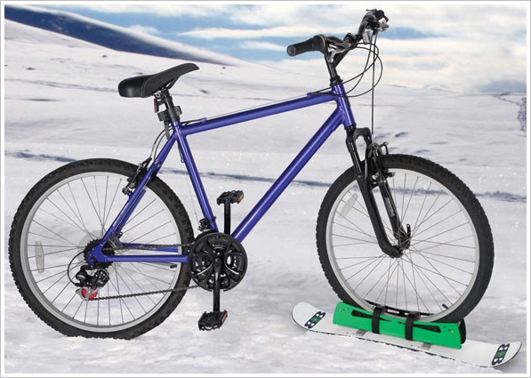 Bike Snowboard – cold and crazy combine in one strange contraption