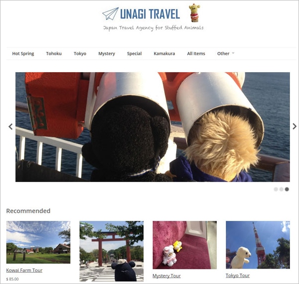 Unagi – the travel agency for stuffed animals