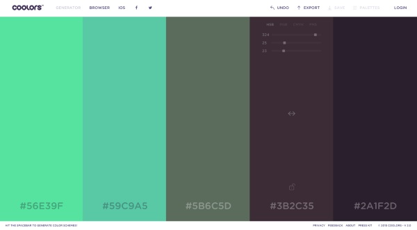 Coolors – the website that helps you pick colors with ease
