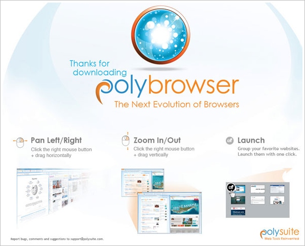 Polybrowser – the world’s first panoramic web browser? [Freeware]