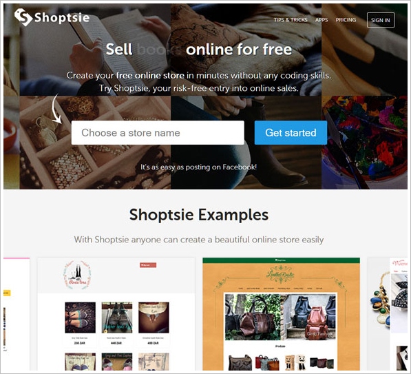 Shoptsie – super easy way to sell stuff in your own online store