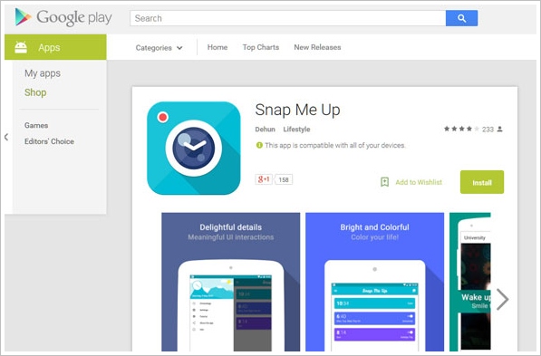 Snap Me Up – this phone alarm won’t stop until you take a selfie [Freeware]