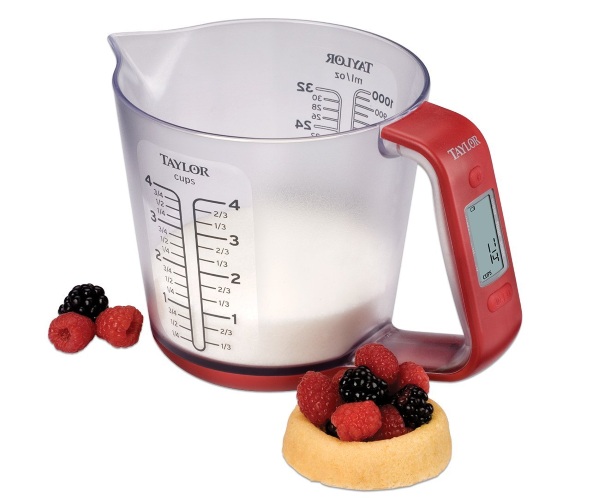 Taylor 3890 Digital Measuring Cup and Scale – up your kitchen game with more precise measurements