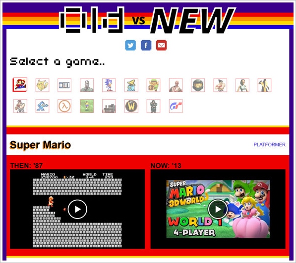 Games Old vs New – mind-blowing look at how your favorite game has changed over time