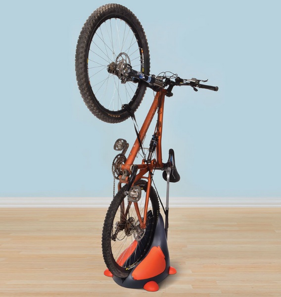 Space Saving Upright Bike Stand – keep your bike and floor space in your tiny apartment