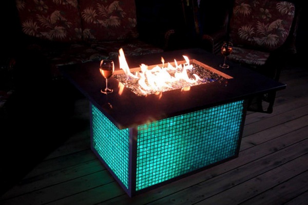 Color Changing Gabian Fire Pit – add a little class to your fire