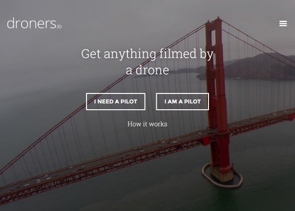 Droners.io – hire your own personal drone pilot