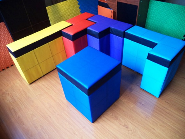 5 Piece Tetris Storage Bench Set – organization plus Tetris equals perfect
