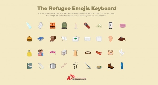 Refugee Emojis Keyboard – download a keyboard and make a donation