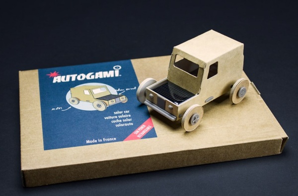 Autogami Solar Car on box