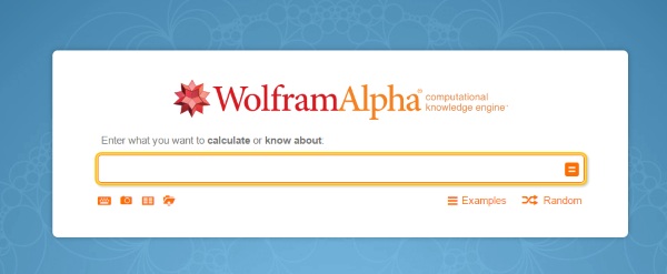 Wolfram Alpha search