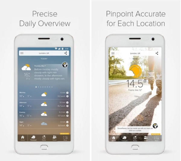 MORECAST – share your weather moments and get forecast all with this app