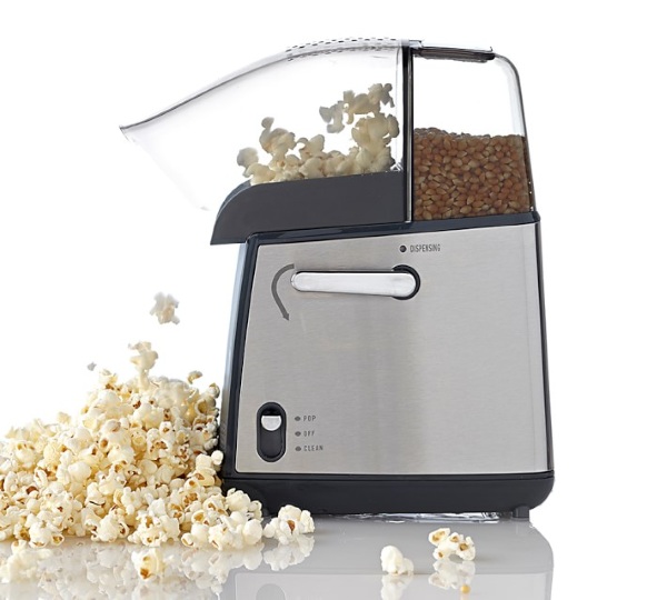On Demand Hot Air Popcorn Popper in use