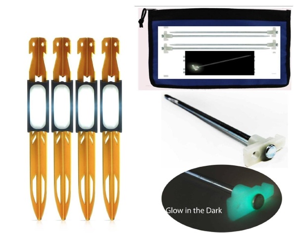 VAS Tent Stake Kit – let your stakes light the way