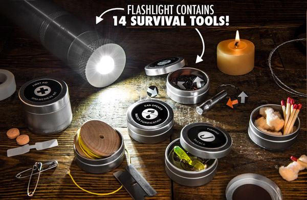 VSSL Survival Kit + Flashlight – a compact bugout kit for any situation