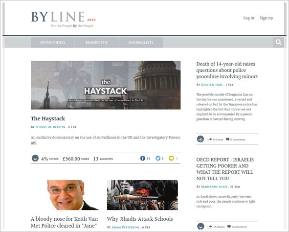 Byline – superb crowdfunded journalism site delivers the kind of independent news we used to enjoy