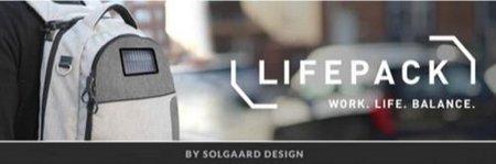 Lifepack – a cool solar powered, anti-theft backpack
